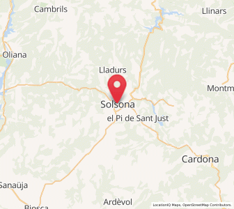 Map of Solsona, Catalonia
