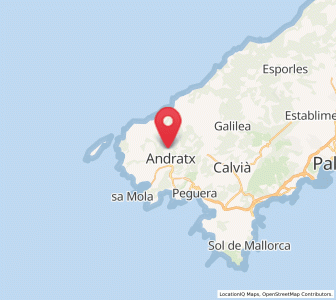 Map of Son Curt, Balearic Islands
