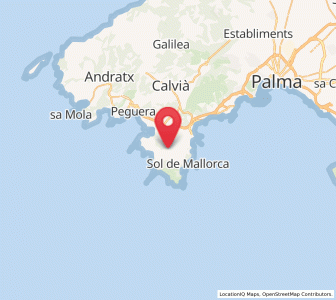 Map of Son Ferrer, Balearic Islands