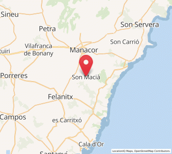 Map of Son Macia, Balearic Islands