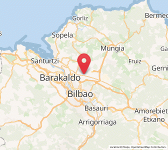 Map of Sondika, Basque Country