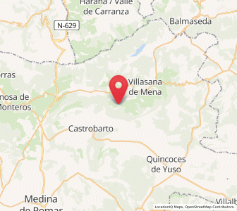 Map of Sopeñano, Castille and León