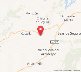 Map of Sorihuela del Guadalimar, Andalusia