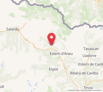 Map of Sorpe, Catalonia