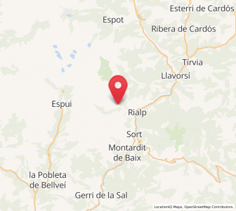 Map of Sorré, Catalonia
