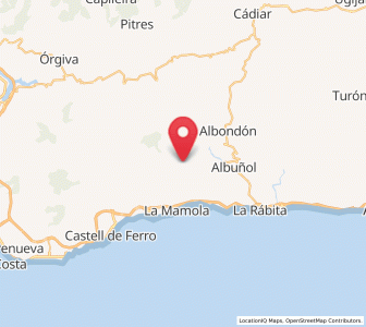 Map of Sorvilán, Andalusia