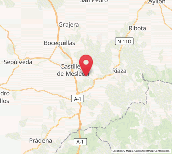 Map of Sotos de Sepulveda, Castille and León