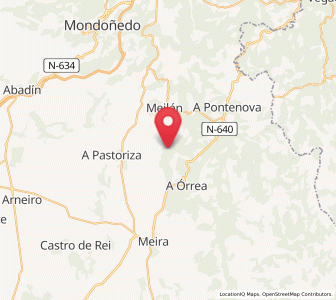 Map of Soutelo, Galicia
