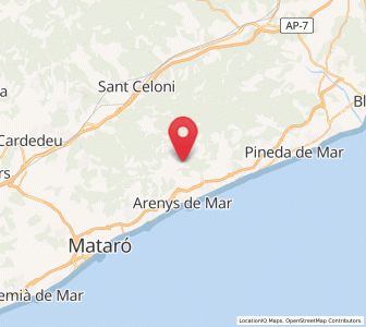 Map of Subiráns, Catalonia