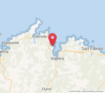 Map of Suegos, Galicia