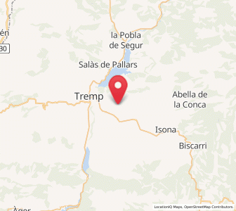 Map of Suterraña, Catalonia