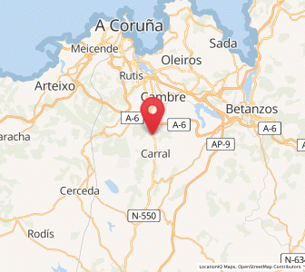Map of Tabeayo, Galicia