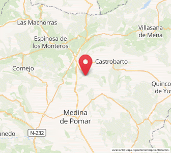 Map of Tabliega, Castille and León