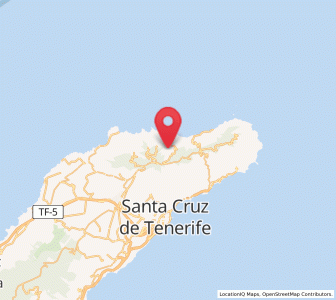 Map of Taborno, Canary Islands