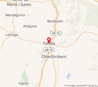 Map of Tafalla, Navarre