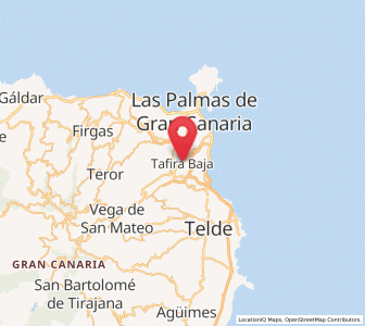 Map of Tafira Baja, Canary Islands