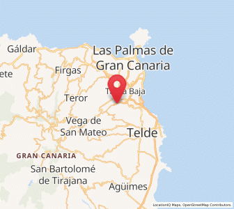 Map of Tafira, Canary Islands