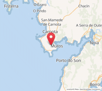 Map of Tajes, Galicia