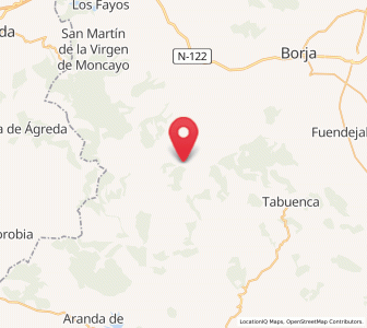 Map of Talamantes, Aragon