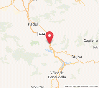 Map of Talará, Andalusia