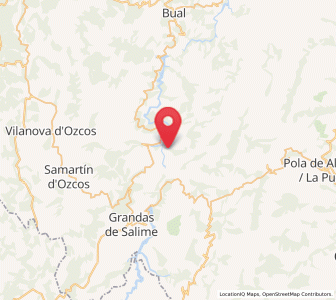 Map of Tamagordas, Asturias