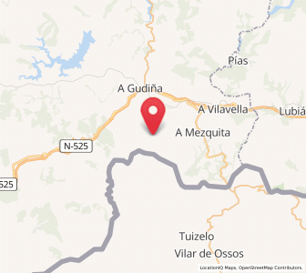 Map of Tameirón, Galicia