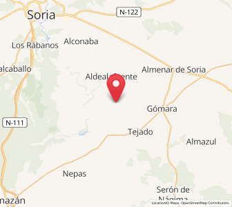 Map of Tapiela, Castille and León