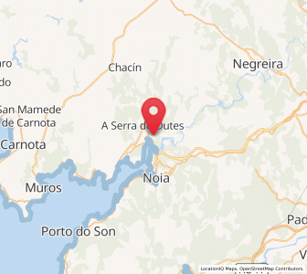 Map of Tarás, Galicia
