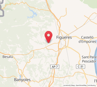 Map of Taravaus, Catalonia