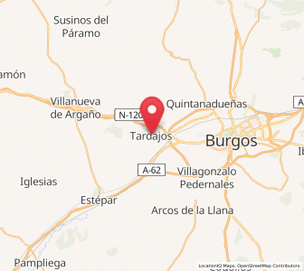 Map of Tardajos, Castille and León