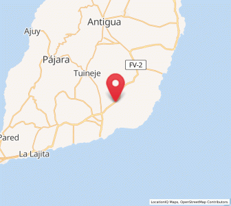Map of Teguitar, Canary Islands