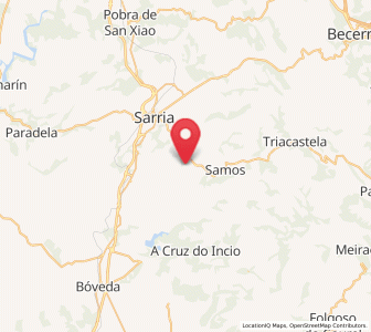 Map of Teibillide, Galicia