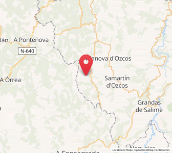 Map of Teijeira, Asturias
