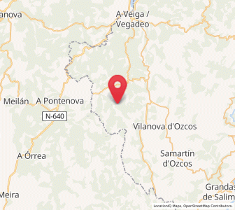Map of Teijois, Asturias