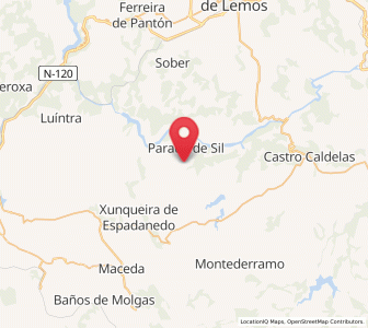 Map of Teimende, Galicia