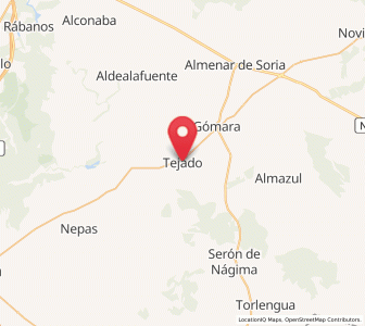 Map of Tejado, Castille and León