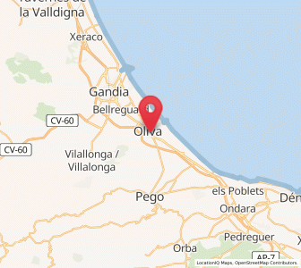 Map of Tejares, Valencia