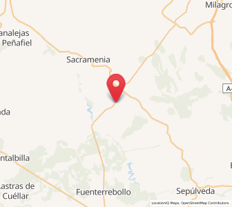Map of Tejares, Castille and León