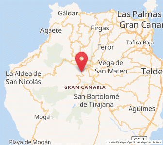 Map of Tejeda, Canary Islands