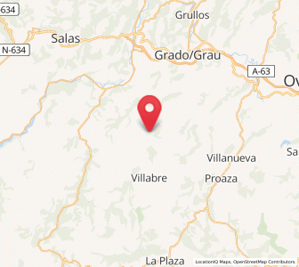 Map of Tejedo, Asturias