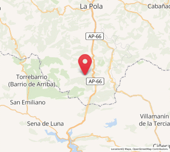 Map of Telledo, Asturias