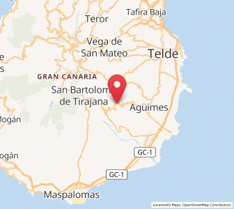 Map of Temisas, Canary Islands