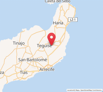 Map of Teseguite, Canary Islands