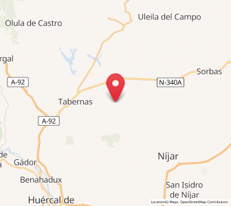 Map of Tinadas, Andalusia