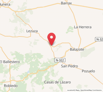 Map of Tiriez, Castille-La Mancha