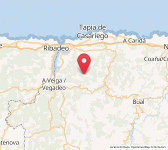 Map of Tomentosa, Asturias