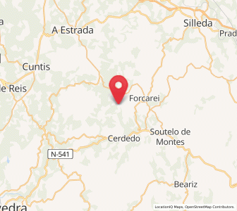 Map of Tomonde, Galicia