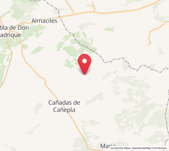Map of Topares, Andalusia