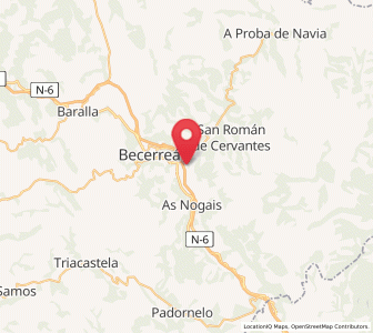 Map of Torallo, Galicia
