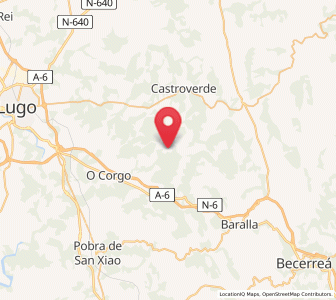 Map of Tórdea, Galicia